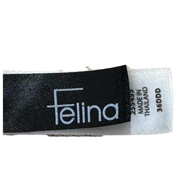 Felina 36DDD Light Beige T-Shirt Bra No-Show Cups Soft Straps 3 Hooks Lace B21 - Picture 6 of 6